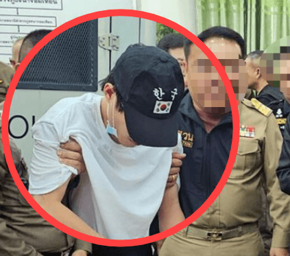 "한국인인 척 위장" 태국서 체포된 중국인 범죄자, 태극기 모자 쓰고 무기 밀매 의혹