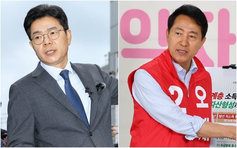 정원오 44.9% vs 오세훈 39.8%…3주 만에 오차범위 안으로