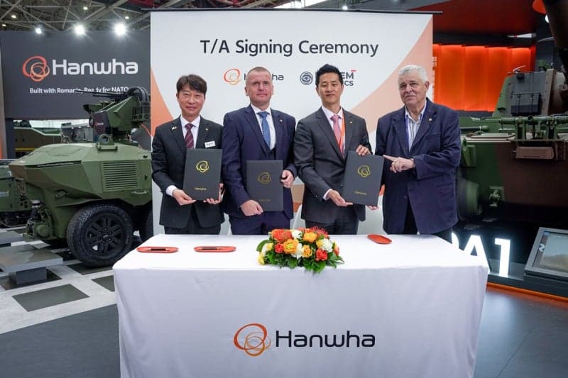 한화에어로, 밀렘 로보틱스와 '루마니아 UGV' 협력 계약 체결…NATO 시장 공략