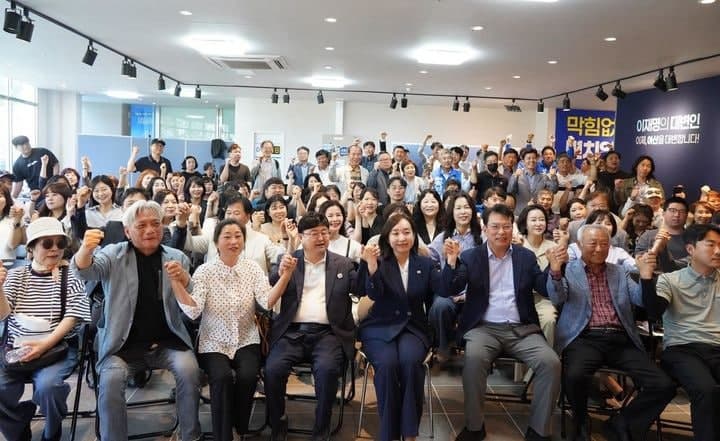 전은수 아산을 국회의원 후보, '세 과시보다 시민 목소리' 경청 행사 개최