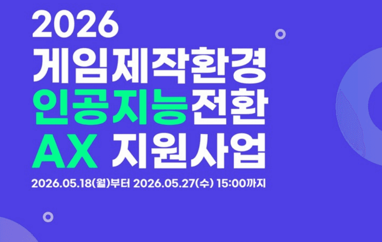 콘진원, 게임사 500곳에 AI 도구 사용료 최대 5천만원 지원