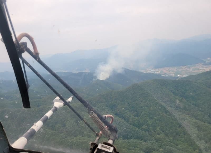 경북 고령·문경 야산서 잇따라 산불…문경은 사흘 연속 화재