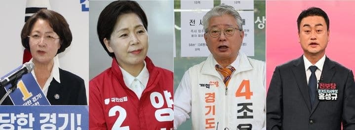 경기지사 선거운동 첫날, 추미애 교통·조응천 혁신·양향자 노사 '3人3色' 행보