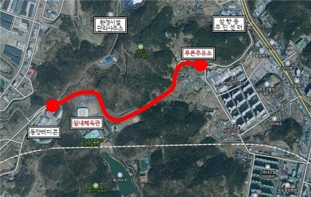 목포시, '실내체육관~푸른주유소' 위험도로 구조개선사업 본격 추진