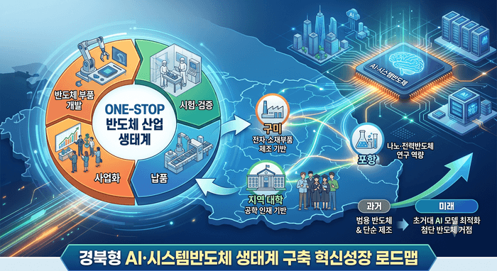 경북도, "경북형 AI·시스템반도체 생태계" 구축 위한 혁신성장 로드맵 가동