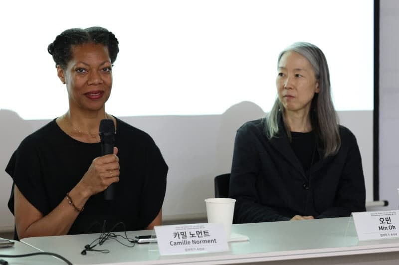 "질서를 흔드는 '노이즈'의 창조력"…오민·카밀 노먼트 2인전, '어긋난 파동, 흔들리는 시간' 개최