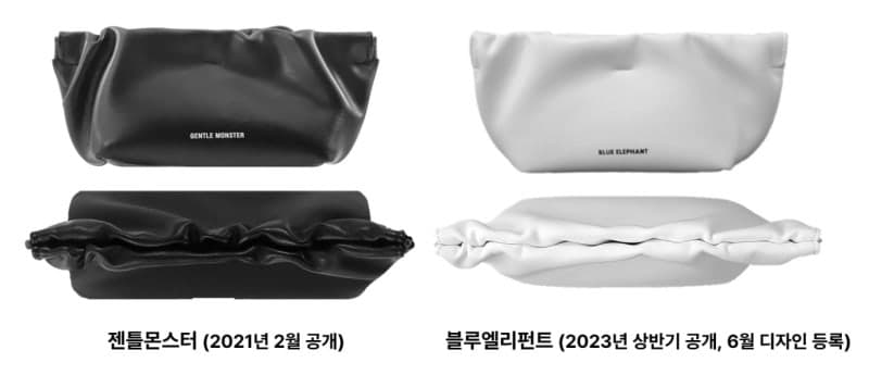 젠틀몬스터, "베꼈다" 블루엘리펀트 안경 파우치 디자인등록 무효심판 승소