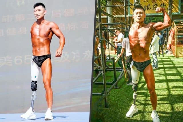 "어떻게 저 몸으로"…교통사고로 팔·다리 잃은 남성, 보디빌딩 무대 울렸다