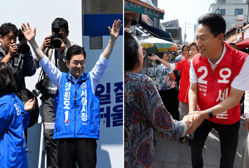 정원오 "삼성역 달려가 해결책 세워라" vs 오세훈 "정 후보는 재개발 기초도 몰라"