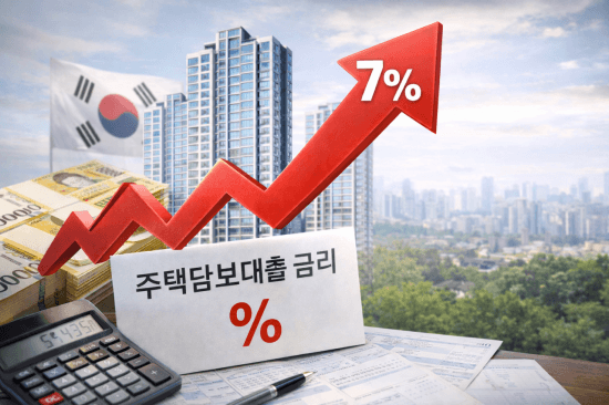 은행 주담대 고정금리 하단 5%대 진입…이자 부담에 '마통' 잔액 급증