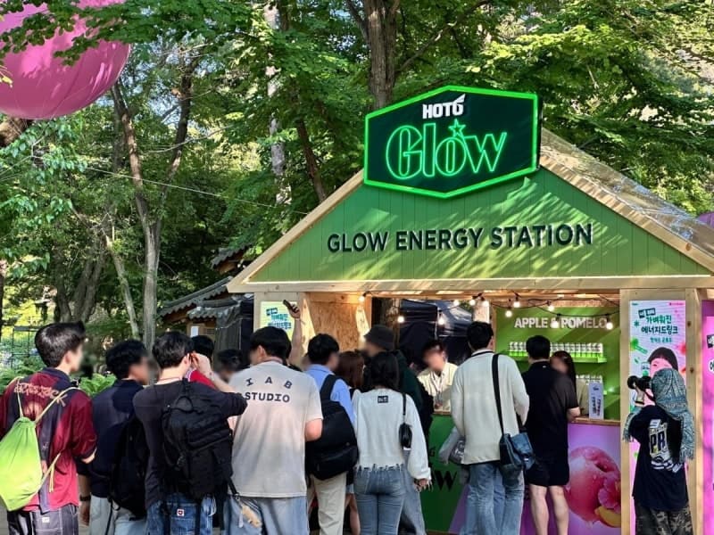 롯데칠성음료, 남이섬 뮤직페스티벌서 '핫식스 글로우' 오감 만족 체험 마케팅