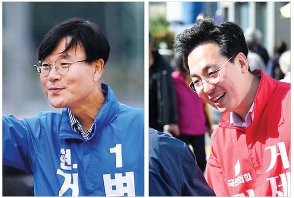 전·현직 4년 만의 재대결…2.8%p차 설욕 vs 보수텃밭 수성, 통영시장 선거 치열