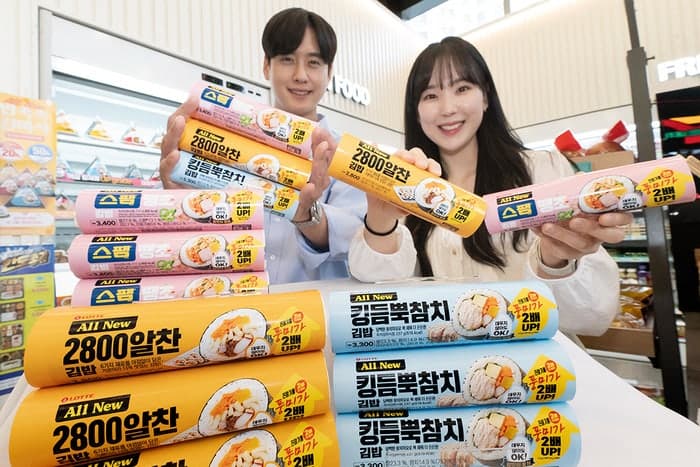 "밥 이어 김도 바꾼다" 세븐일레븐, '올 뉴 김밥 라인업' 출시…수분 보존 기술 적용