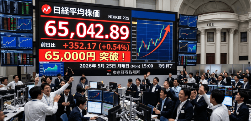 日닛케이지수, 6만5000선 돌파…"종전 기대·유가하락"에 사상 최고치 경신