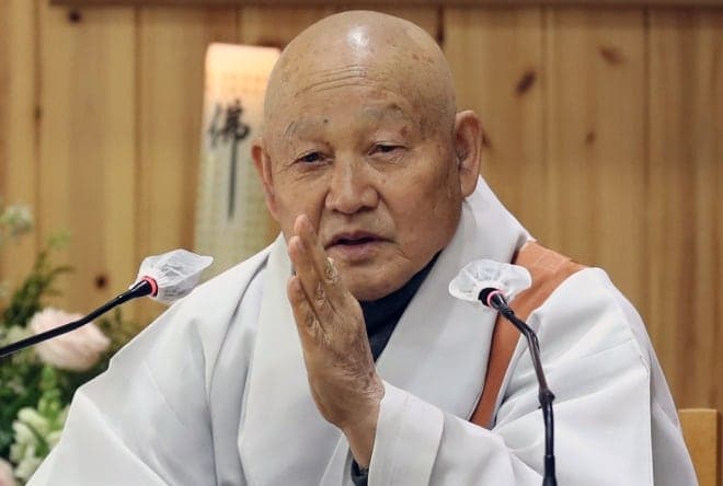 조계종 성파 종정, 하안거 결제 법어 "머리에 붙은 불 끄듯 정진하라"