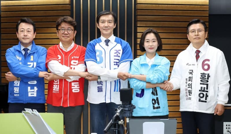 평택을 재선거 TV토론 격돌…'대부업 차명 의혹'·'자녀 입시비리'·'단일화' 공방