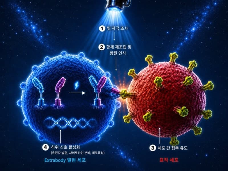 "원하는 순간에만 스위치 ON" KAIST, 빛으로 암 치료하는 '스마트 항체' 개발