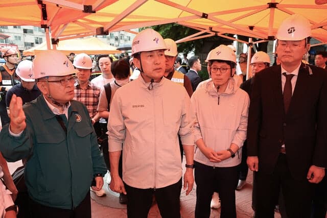오세훈, 연이틀 서소문 붕괴 현장 방문 "안전 최우선" 강조