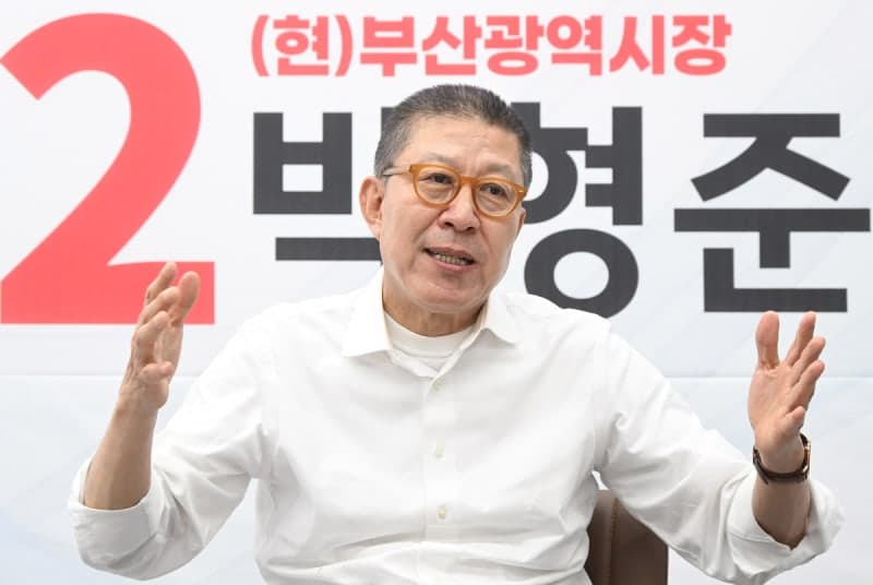 박형준 "여론조사는 절반의 진실", '부산의 법칙' 역전론 꺼내며 승리 자신