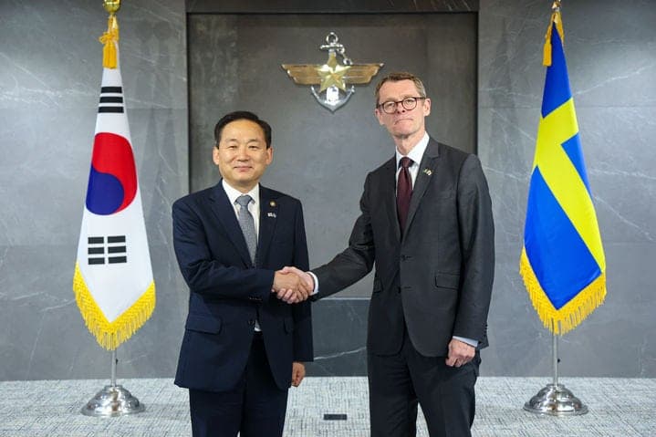 이두희 국방차관, 스웨덴 국방차관 접견…"유럽-인태지역 간 국방·방산 협력 강화" 논의