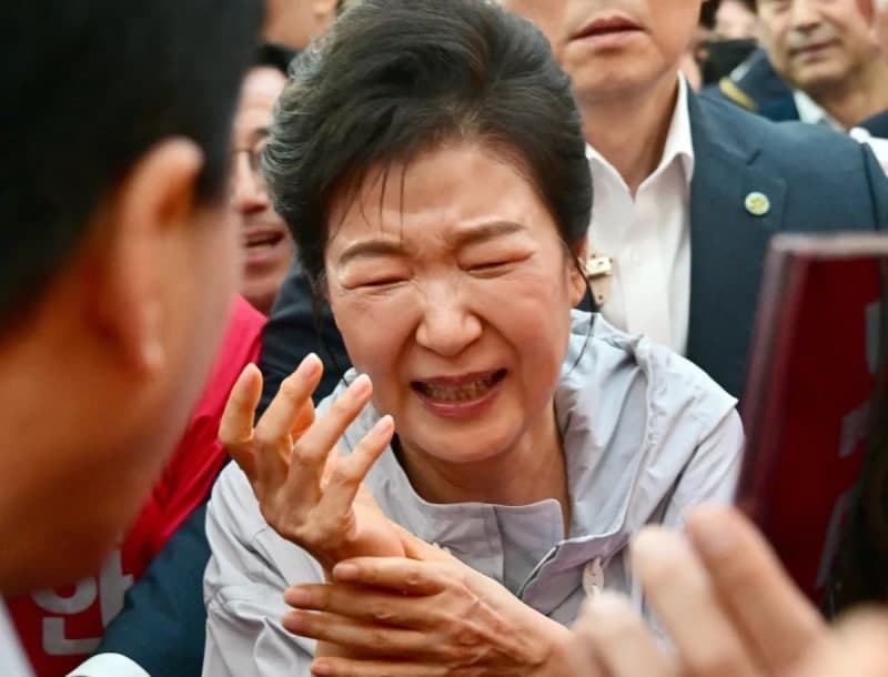 '으악! 내 손' 박근혜, '선거의 여왕' 귀환…손목 통증에도 인파 몰린 이유?