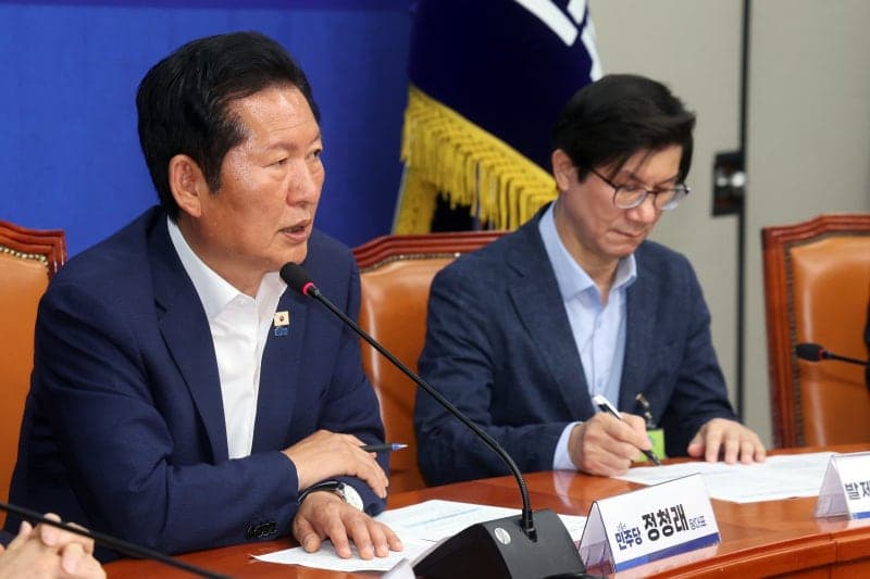 정청래 "고가차도·철근누락 사고 책임 따질 것"…민주 "후진적 사고 반복, 책임자 처벌"