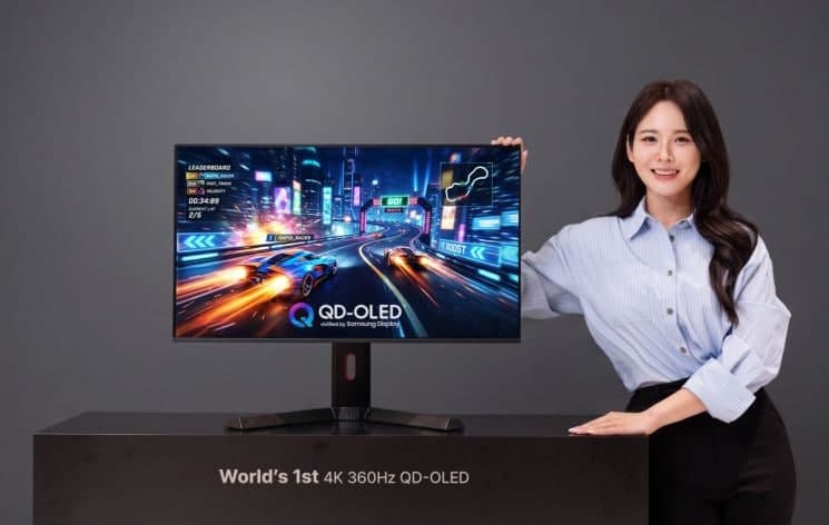 “화질·속도 다 잡았다”…삼성D, 세계 최초 4K 360Hz 모니터용 QD-OLED 공개