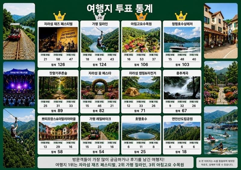 가평 관광 선호도 1위 '자라섬 재즈 페스티벌', 서울 팝업스토어에서도 인기 입증