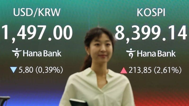 코스피, 美·이란 종전 기대감에 8400선 회복…AI 훈풍에 반도체주 강세