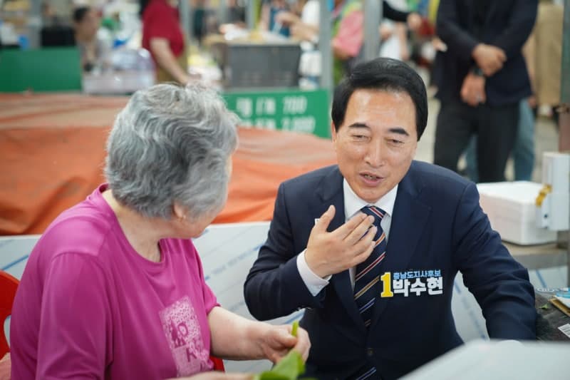 충남지사 여야 후보, 선거 전 마지막 주말 천안·아산서 '총력전'