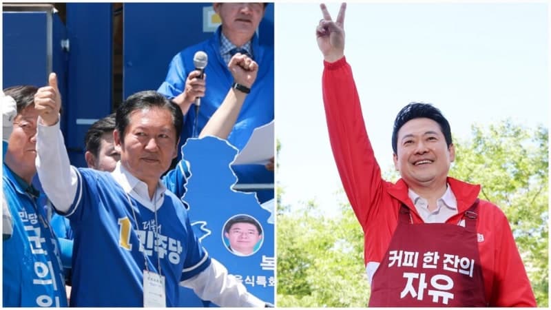 정청래 "호남에 효도정치 하겠다" 장동혁 "커피 한 잔의 자유" 2030 공략
