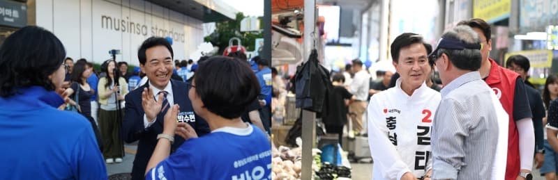 충남지사 후보들, 높은 사전투표율에 고무…"투표하면 이긴다" 본투표 참여 독려