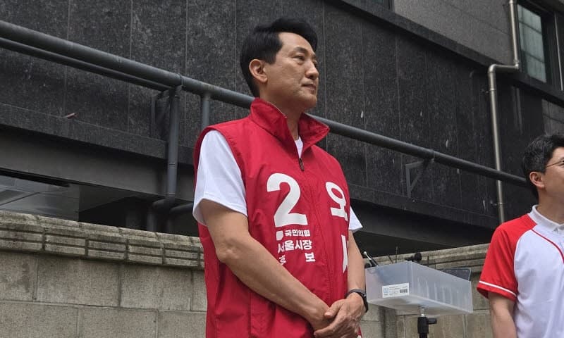 오세훈 "서울 디스카운트? 금시초문…함량 미달 후보가 만들 것"