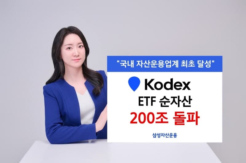 삼성 KODEX ETF, 국내 첫 순자산 200조 돌파…“아시아 1위”