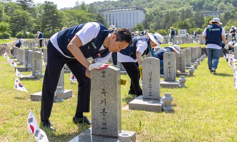 정기선 HD현대 회장, 현충원 찾아 “참전용사 헌신 기억하고 후대에 전할 것”