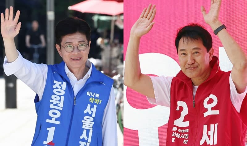 정원오 "안전불감 시장 바꿔달라" vs 오세훈 "국무회의서 李정부 견제" 마지막 주말 총력전