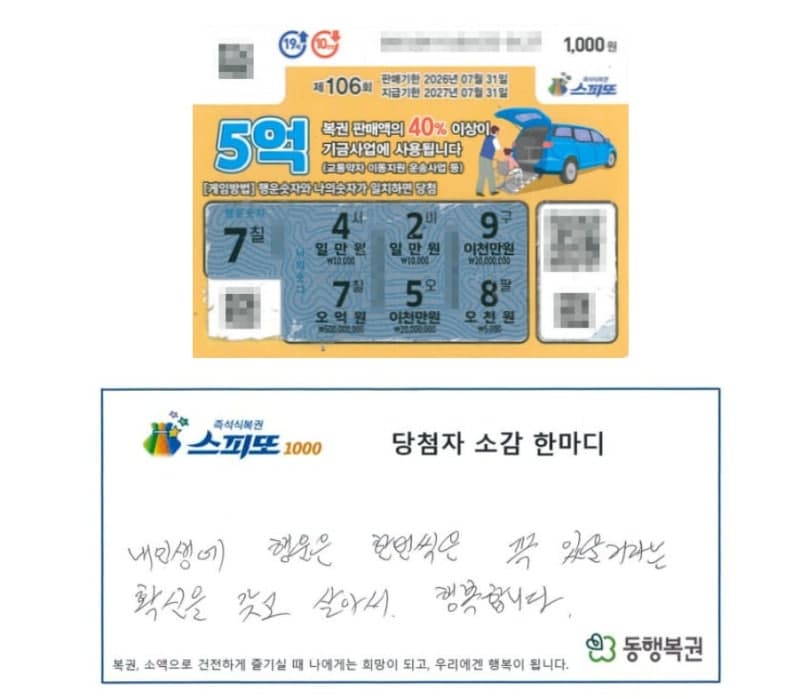 "변기 넘친 똥이 온몸에" 선명한 꿈 꾸고 복권 5억원 당첨