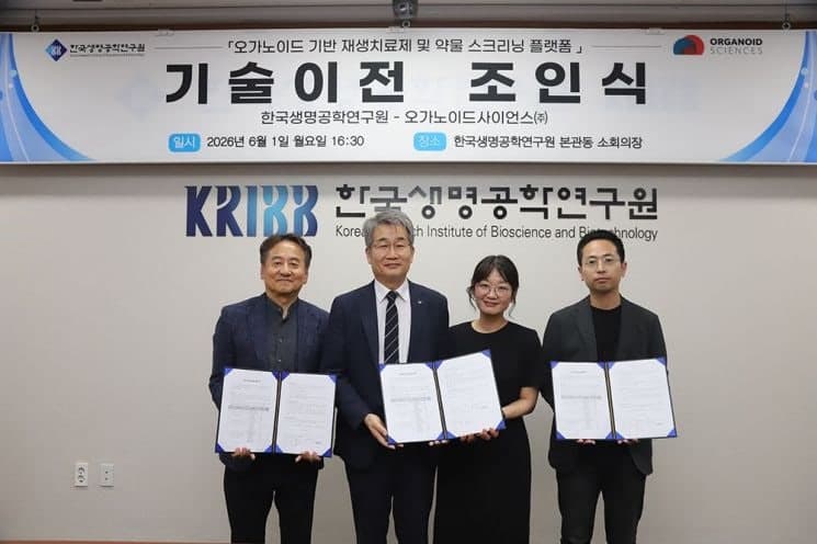 생명연, 83억 규모 '인공 장기' 오가노이드 치료제 기술 이전…"상용화 속도"