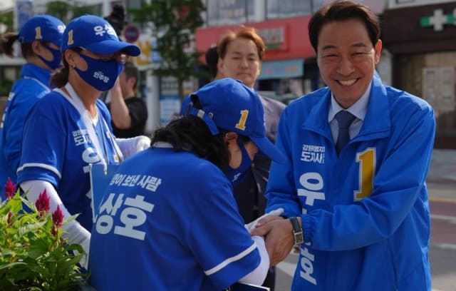 우상호 "관광·산업·역사 '3박자' 명품 강릉 만들겠다"…강릉 운명 바꾸겠다