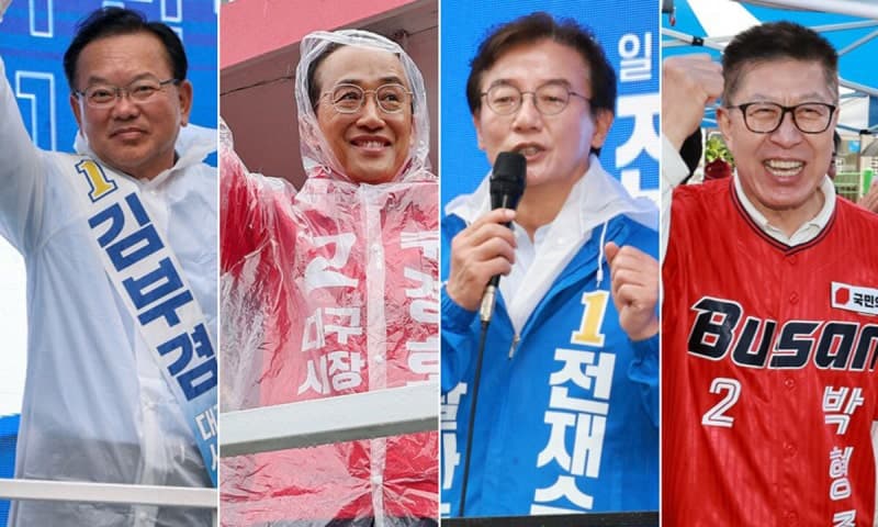 여야, 서울·부산·울산·경남 '접전'…민주 '비영남 전승' 국힘 '서울 탈환' 사활