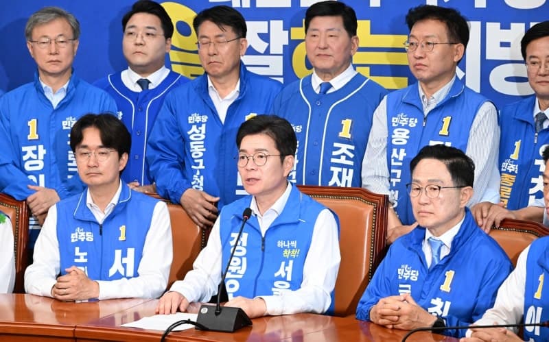 정원오 "예측대로 박빙 승부지만…승리해서 새로운 리더십 확보" "서울시장 선거 아닌 이재명 정부 지원 선거"
