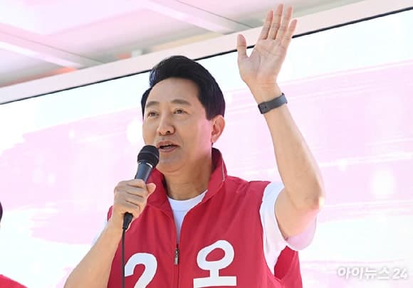 정원오 '도심' 청계광장, 오세훈 '젊음' 신촌역…'파이널 유세' 동상이몽