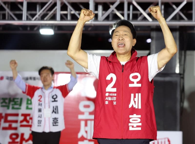 서울시장 결전 D-1, 오세훈 '청년' 정원오 '안전' 총력