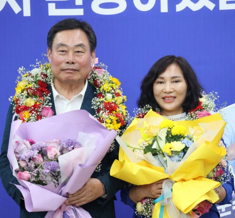 김산 무안군수 3선 성공 "무안의 새 시대 활짝 열어가겠다"