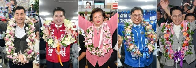 울산 기초단체장 선거, 국민의힘 4곳·민주 1곳…보수 결집이 야권 단일화 넘어