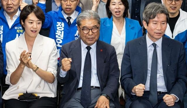 개표 13시간 만에 역전…오세훈 캠프 '환호', 정원오 캠프는 '탄식'