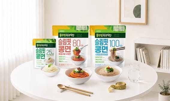 풀무원, 25kcal 실온 보관 '슬림핏콩면' 출시…"이제는 면도 저칼로리 시대"