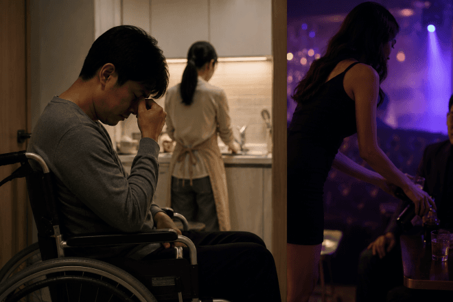 하반신 마비 남편 두고 술집 나간 아내 "생계 때문"…이혼 가능성은?