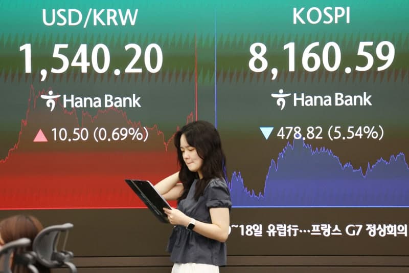 美 증시 급락에 '검은 월요일' 공포 재확산…삼전하닉 9%대 급락