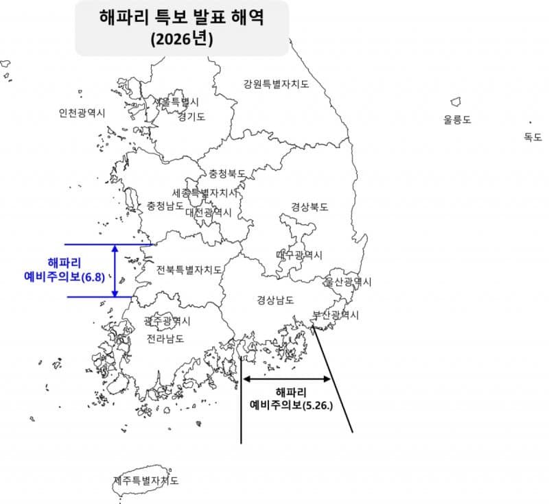 해수부, 평년보다 높은 수온에 해파리 급증…위기경보 '주의' 격상